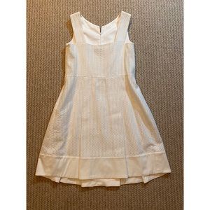 Akris White Cream Dress Size 10 Italy/Romania